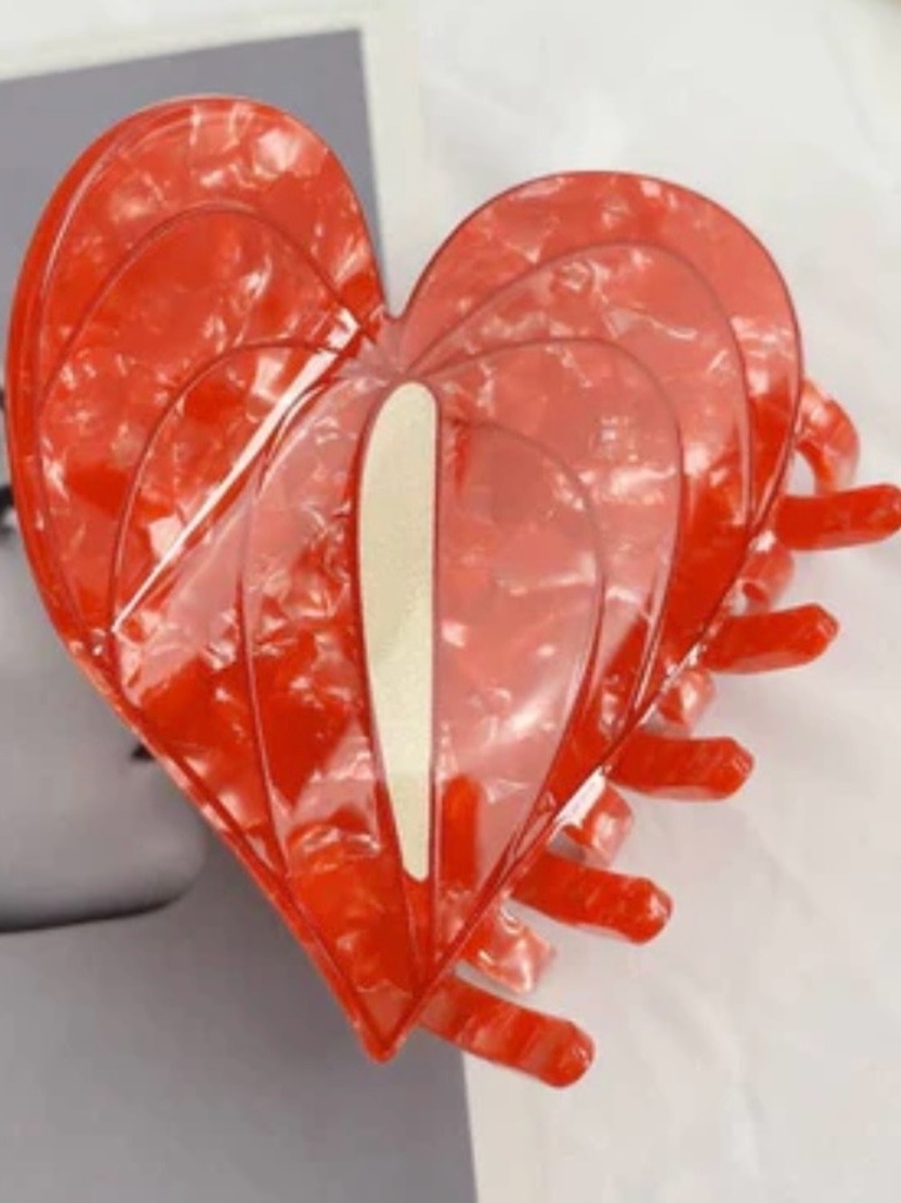 Anthurium Flower Hair Clip, BNWT